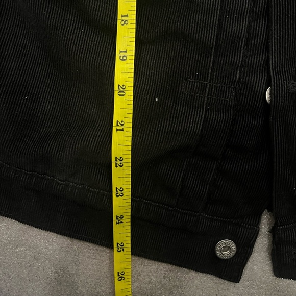 [S]Levi's Black and Green Lined Sherpa Collar Corduory Jacket - Picture 6 of 11